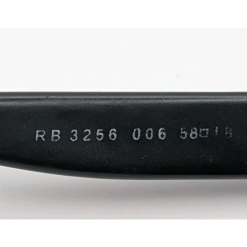 Ray-Ban RB 3256 006 Black Metal Eyeglasses Sunglasses Frames Only 58-18 Italy